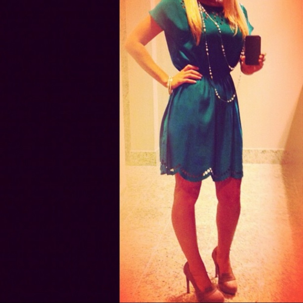 Flirty green dress